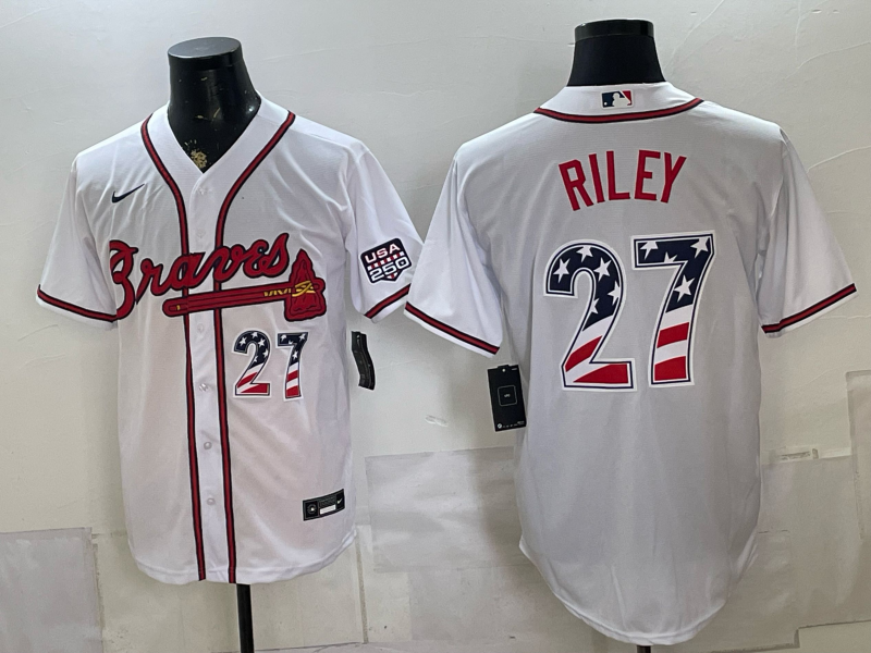 Men Atlanta Braves #27 Riley white Nike 2026 Jersey 0716002